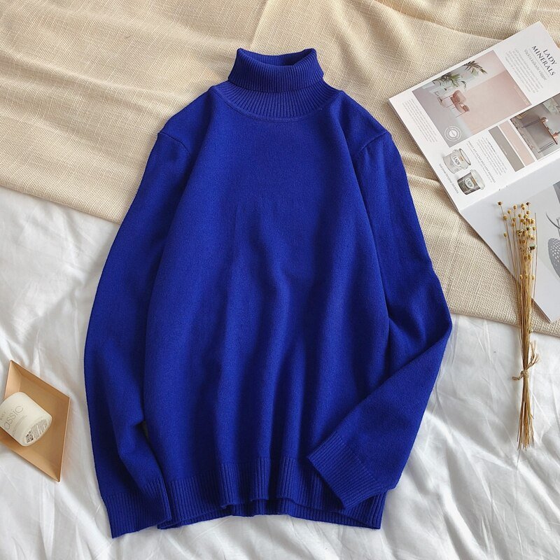 Classic Turtleneck Knit Sweater