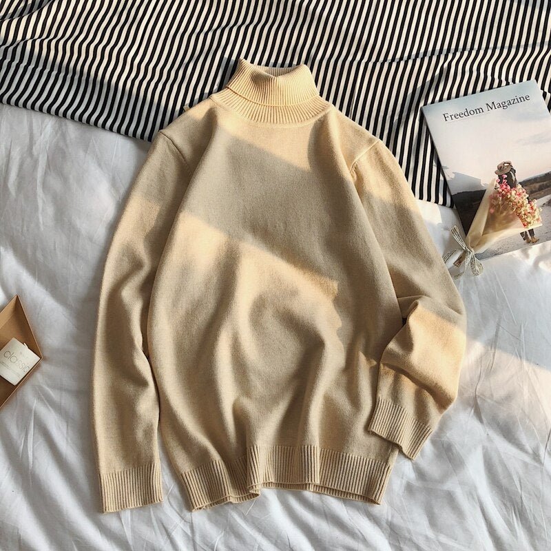 Classic Turtleneck Knit Sweater