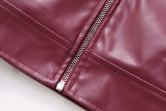 Classic Zip-Up Leather Jacket