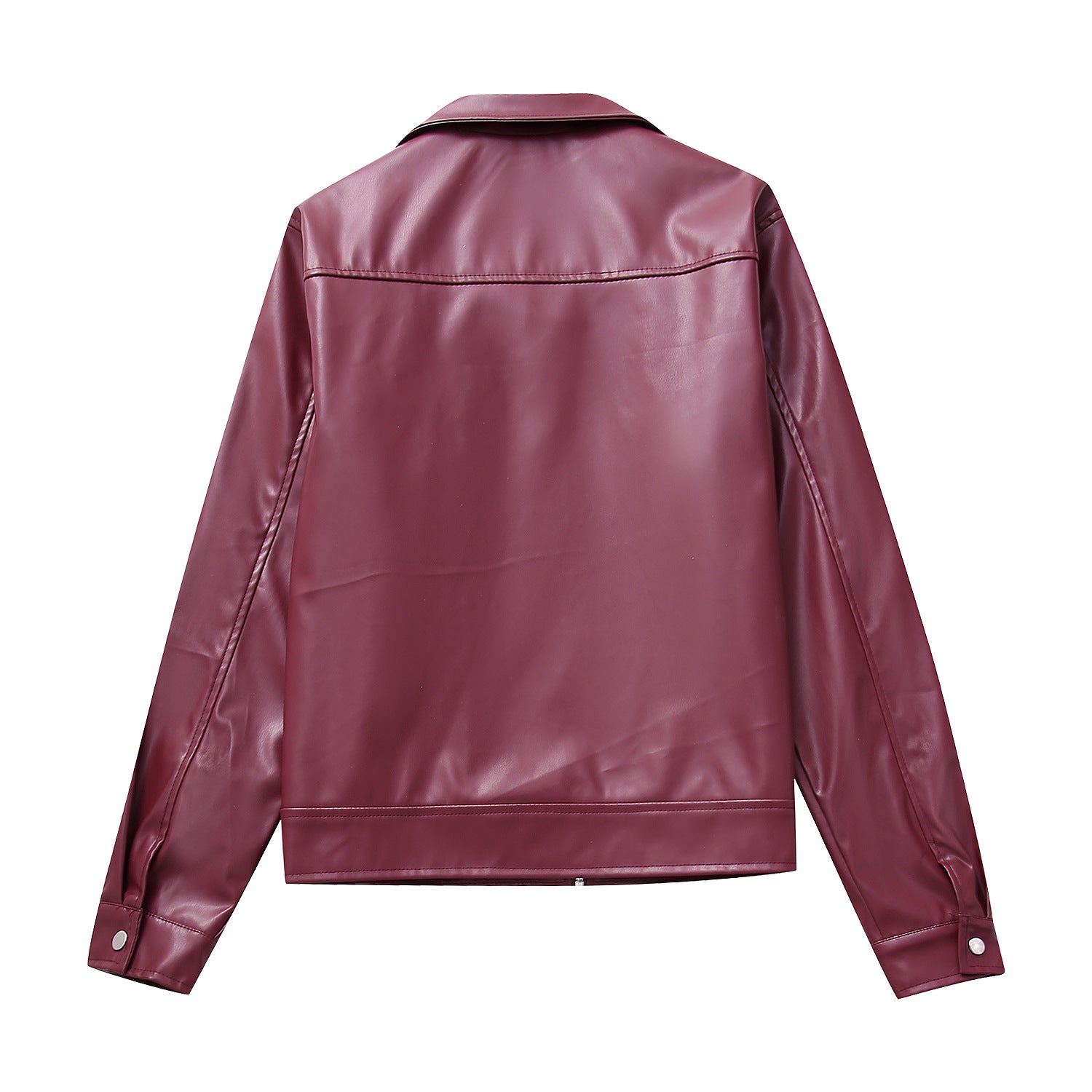 Classic Zip-Up Leather Jacket