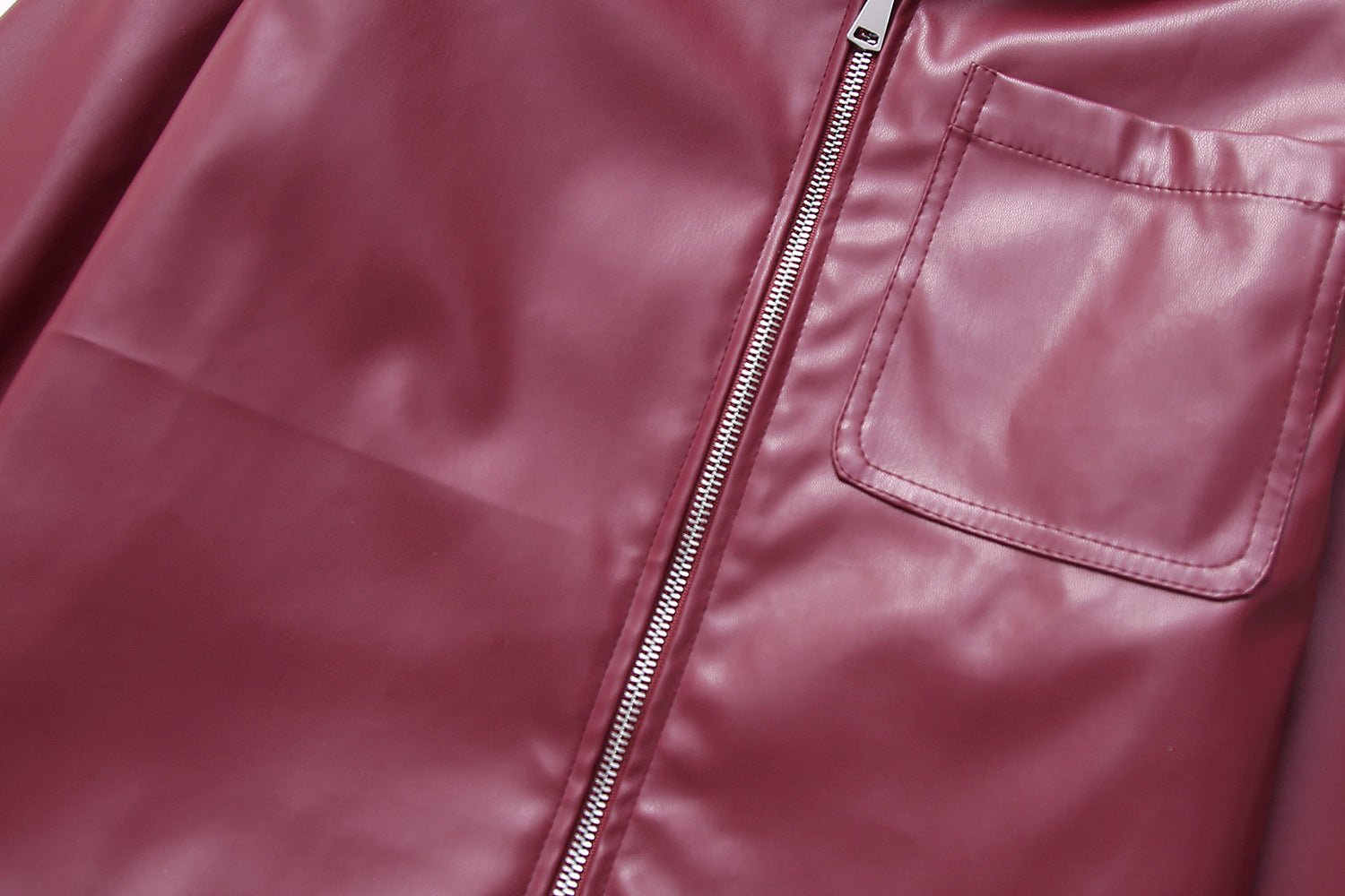 Classic Zip-Up Leather Jacket