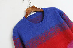 Color Melt Wool Blend Knit Sweater