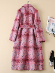 Confetti Red Plaid Coat