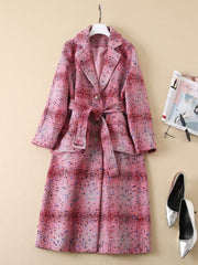 Confetti Red Plaid Coat