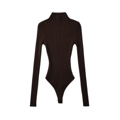 Contoured Ribbed Knitted Bodysuit