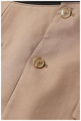 Contoured Splice Notched Collar Blazer