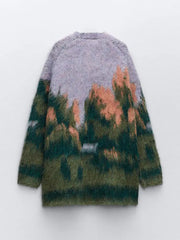 Contrast Color Cardigan
