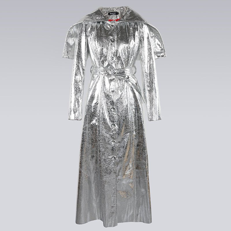 Cool Shine Hooded Long Overcoat - @_oohlaland