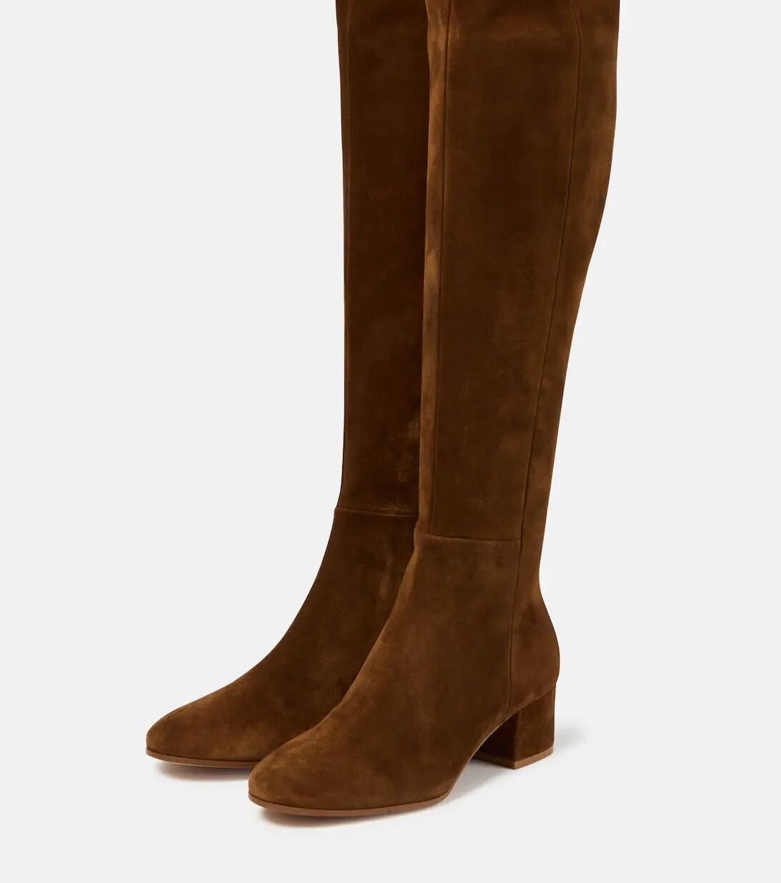 Cow Suede Over the Knee Boots