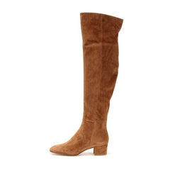 Cow Suede Over the Knee Boots