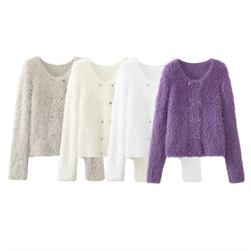 Cozy Mohair Knit Sweater