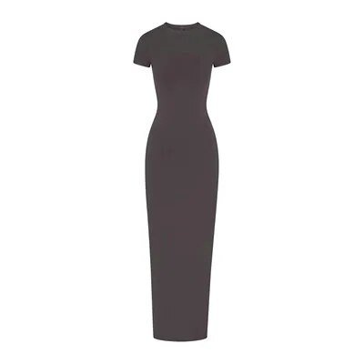 Crewneck Bodycon Maxi Dress