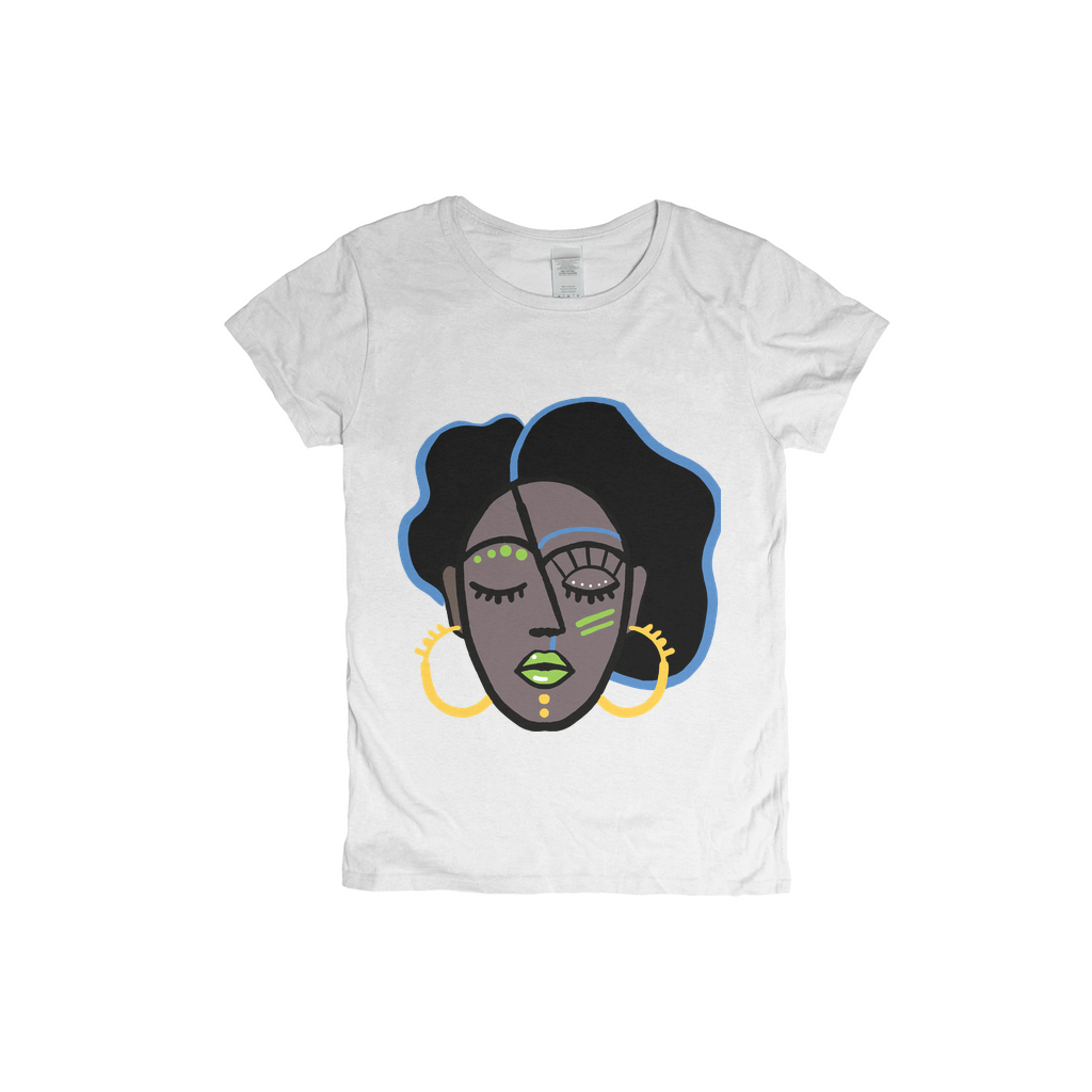 Mocha Afro Green T-Shirt