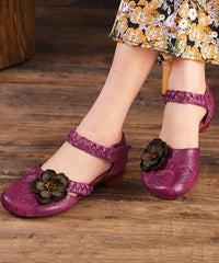 Casual Grey Buckle Strap Embossed Sandals