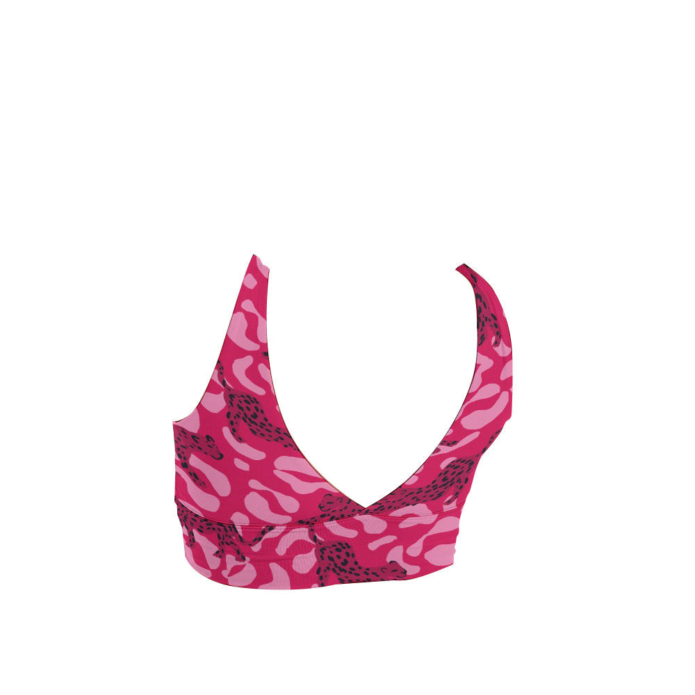 Pink Leopard Sports Bra