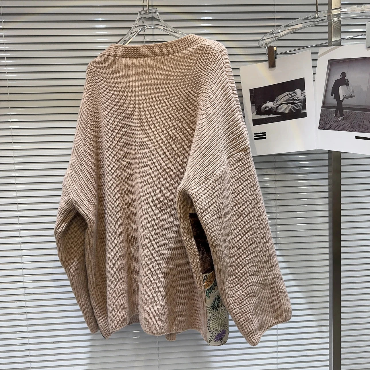 Damask Patchwork Knitted Sweater