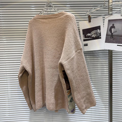 Damask Patchwork Knitted Sweater