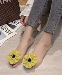 Casual Red Floral Splicing Water Sandals Peep Toe