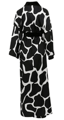 Deep V-Neck Floor Length Dress