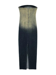 Denim Gradient Dress