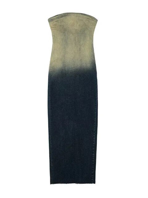 Denim Gradient Dress
