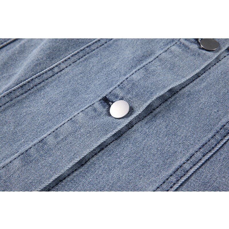 Denim Hoodie Coat