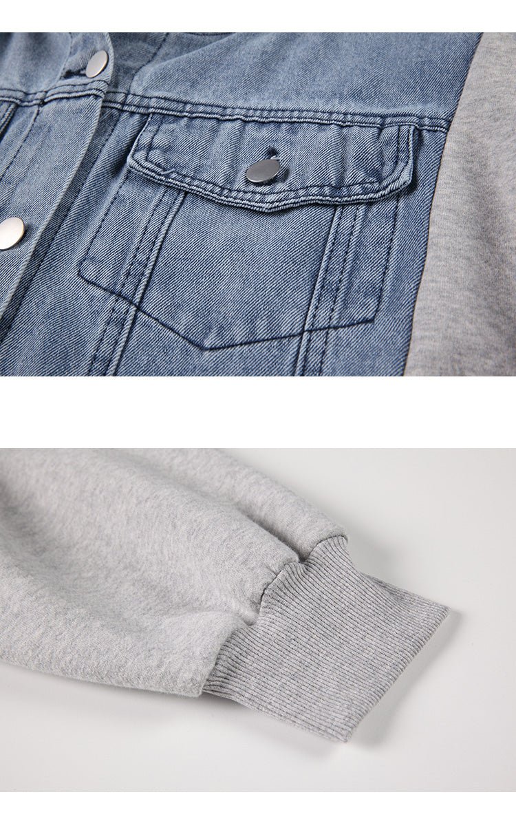 Denim Hoodie Coat