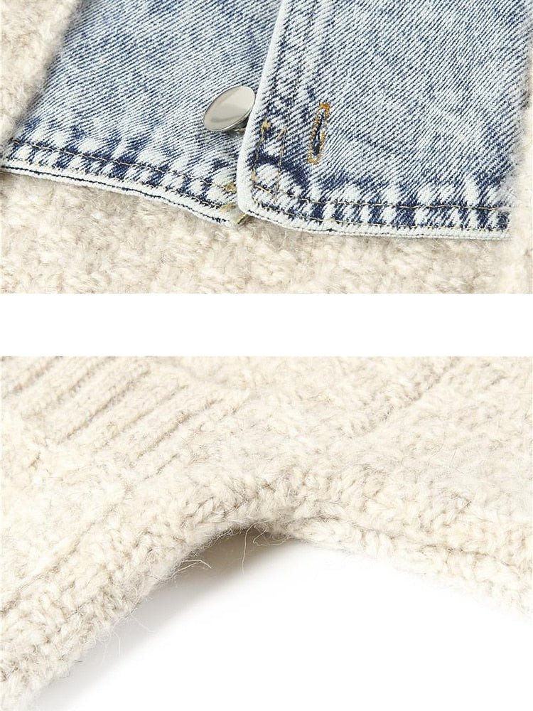 Denim Knit Sweater