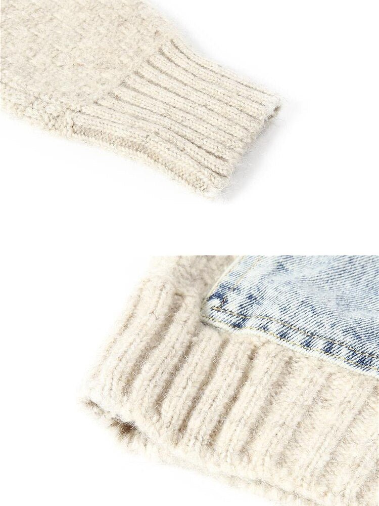 Denim Knit Sweater