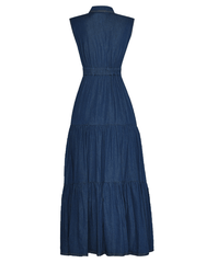 Denim Midi Dress - @theartystictype