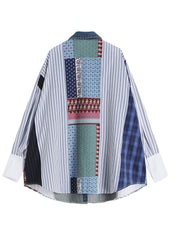 Denim Patchwork Top