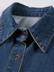 Denim Patchwork Top