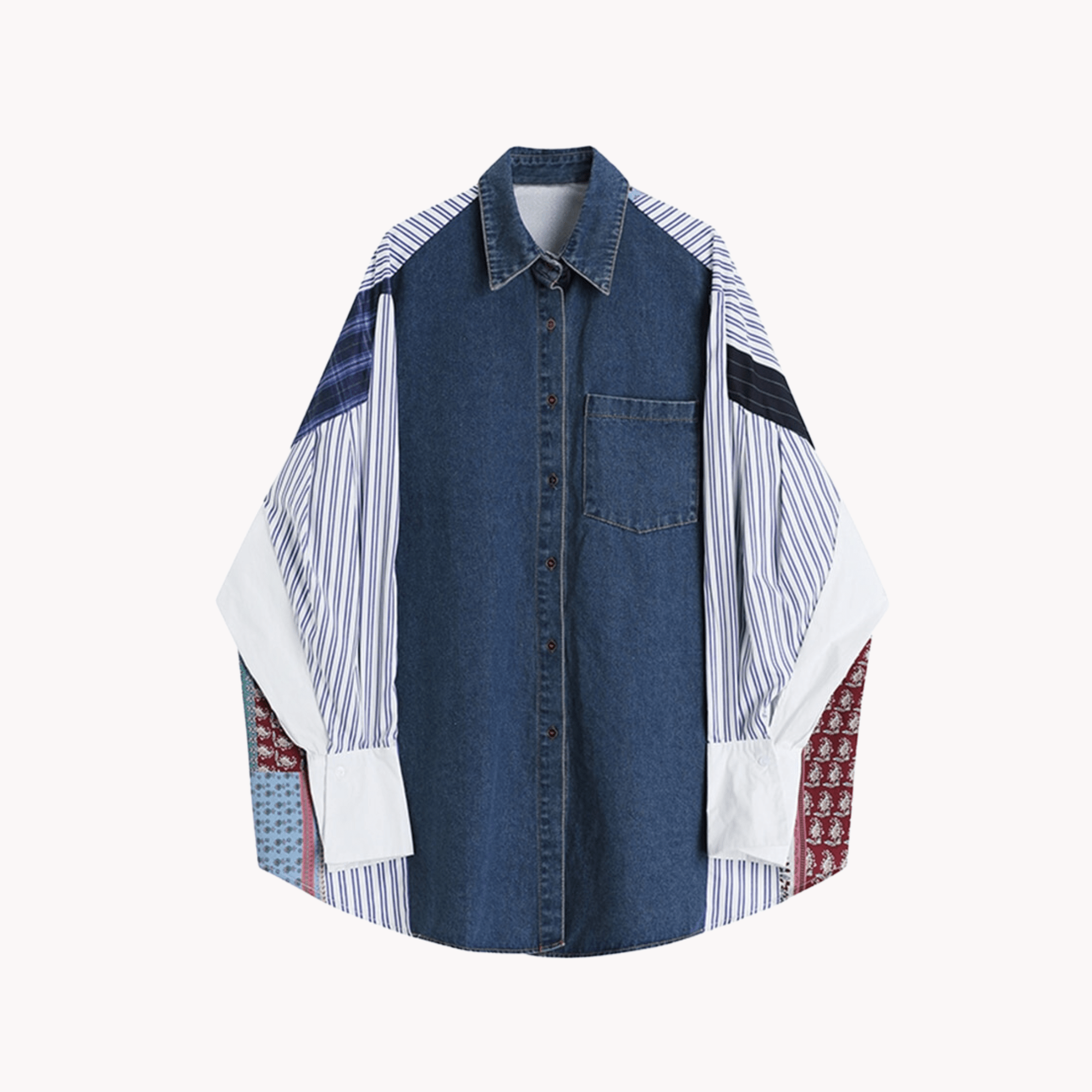 Denim Patchwork Top - @angelleslife