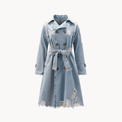 Denim Trench Coat