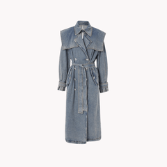 Denim Trench Coat - @irregular_wear