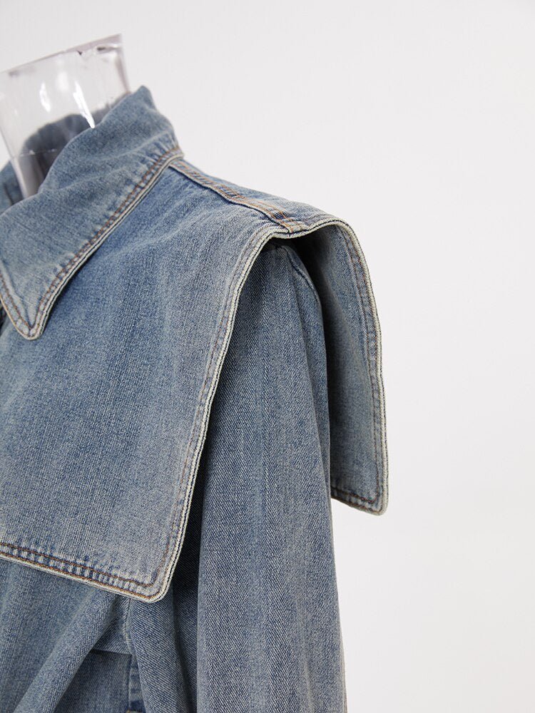 Denim Trench Coat - @irregular_wear