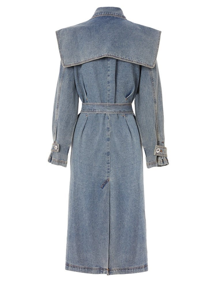 Denim Trench Coat - @irregular_wear