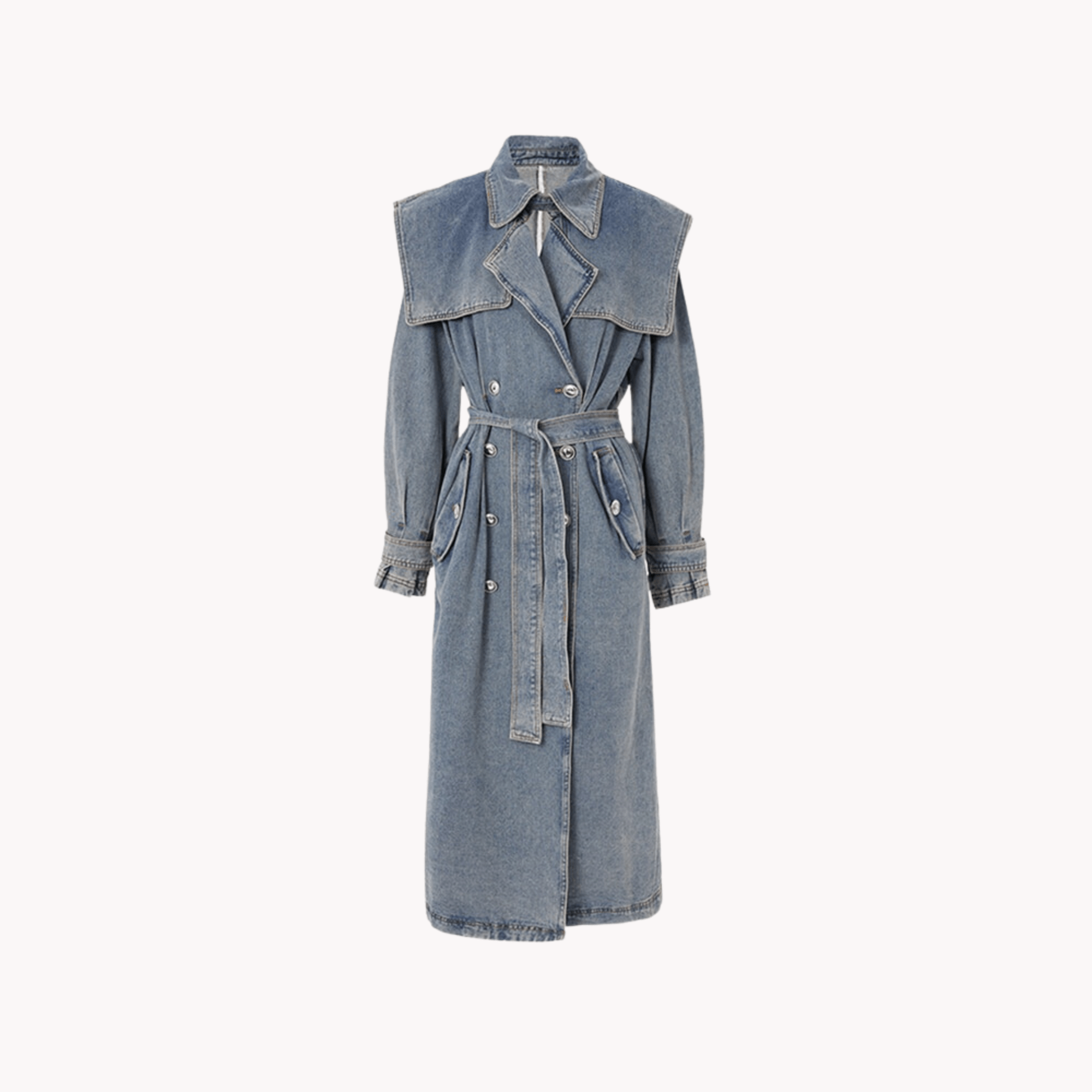 Denim Trench Coat - @itsjacqueblue