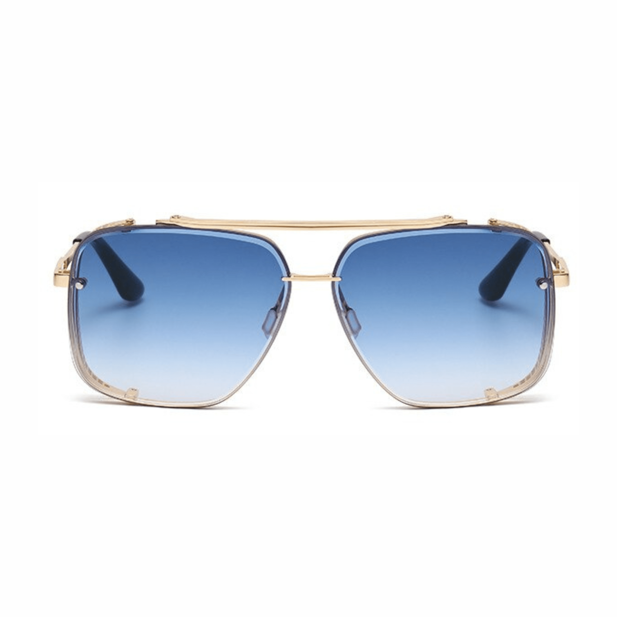 Double Beam Metal Sunglasses