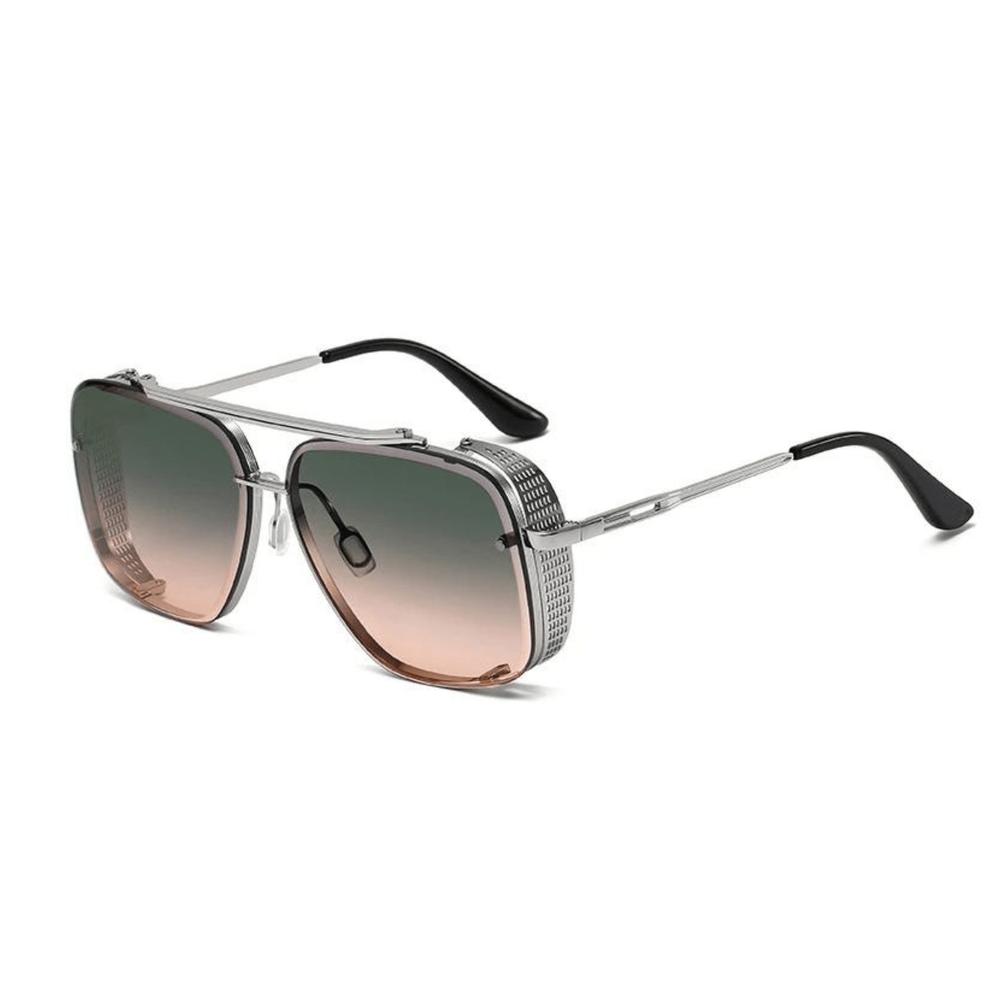 Double Beam Metal Sunglasses