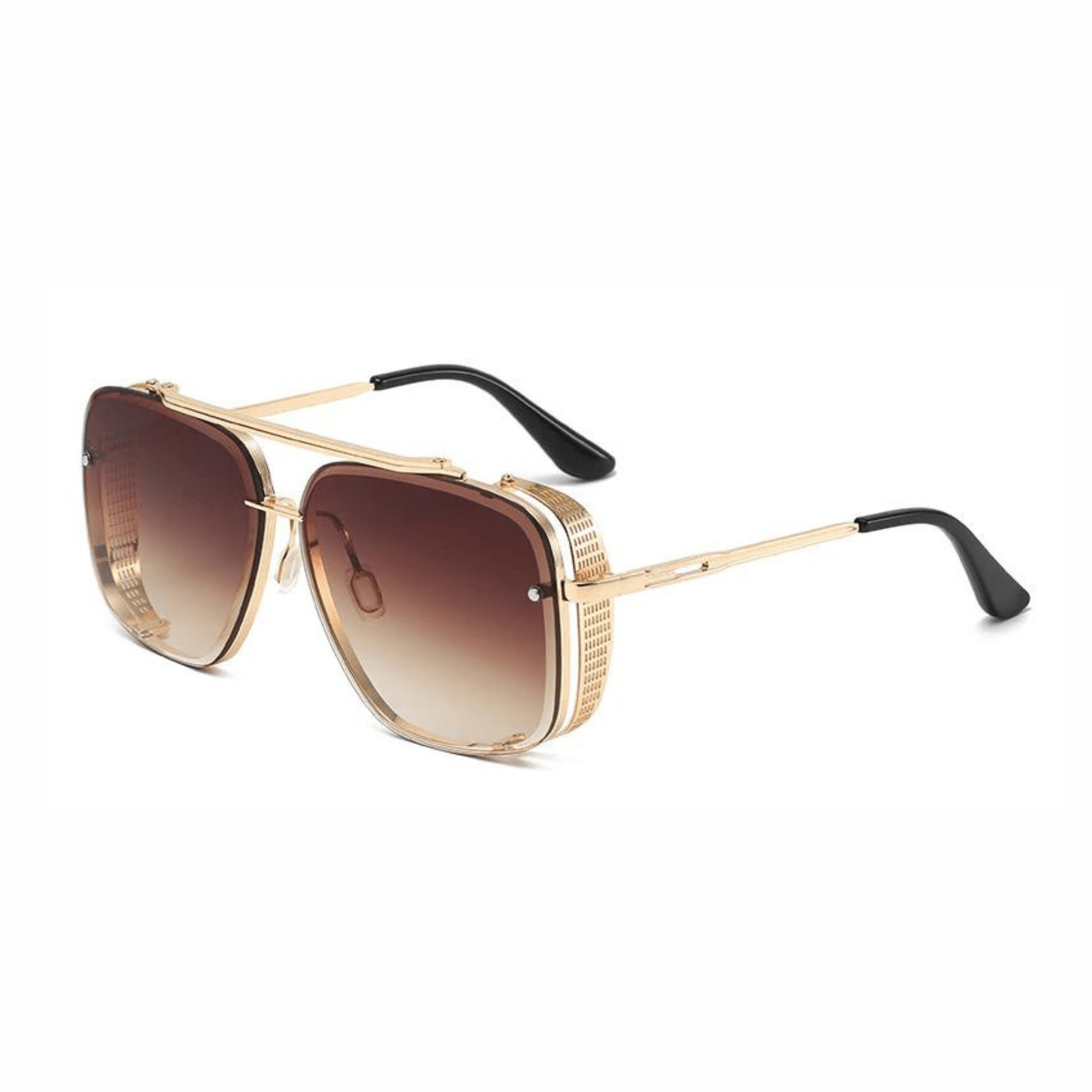 Double Beam Metal Sunglasses
