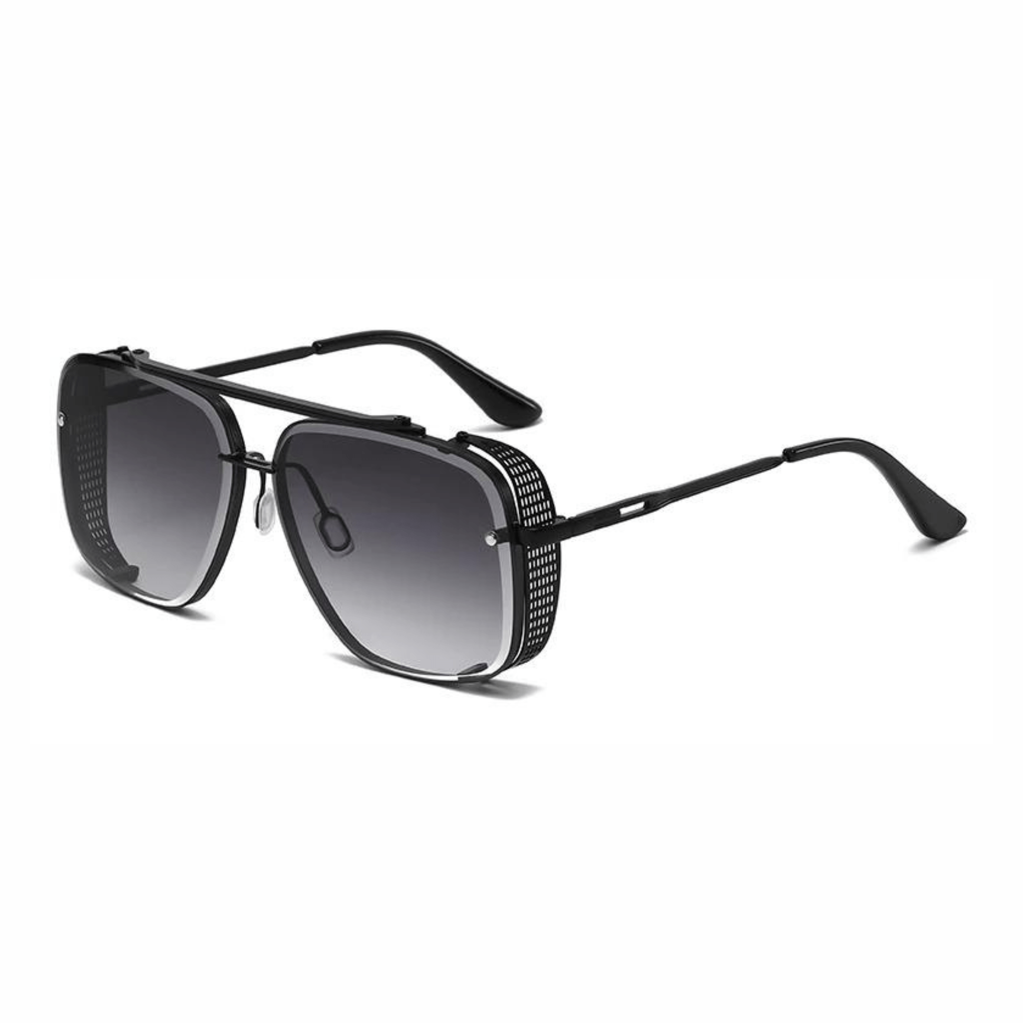 Double Beam Metal Sunglasses