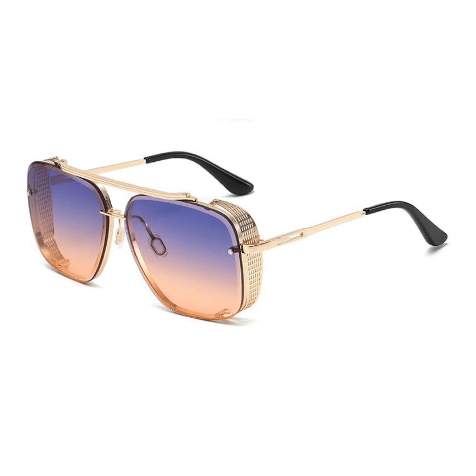 Double Beam Metal Sunglasses
