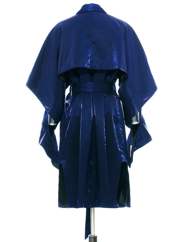 Double-Breasted Belted Trench Coat