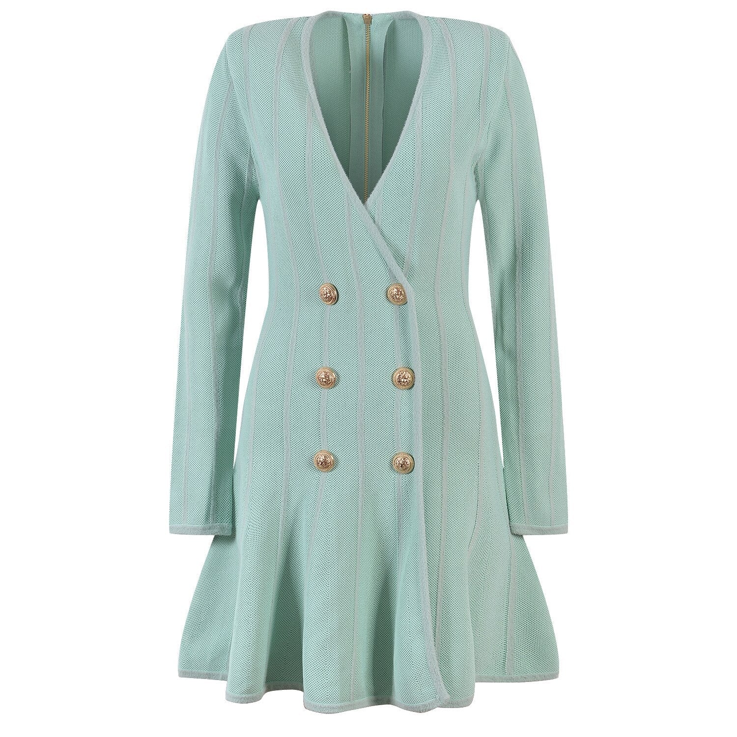Double-Breasted Mini Dress - @titihaish