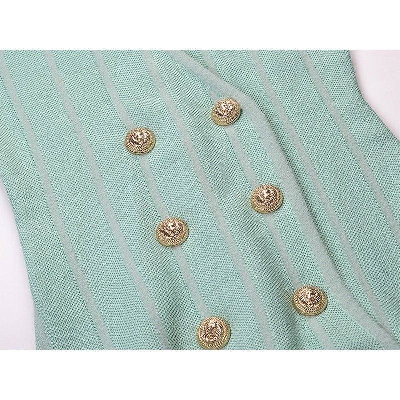 Double-Breasted Mini Dress - @titihaish