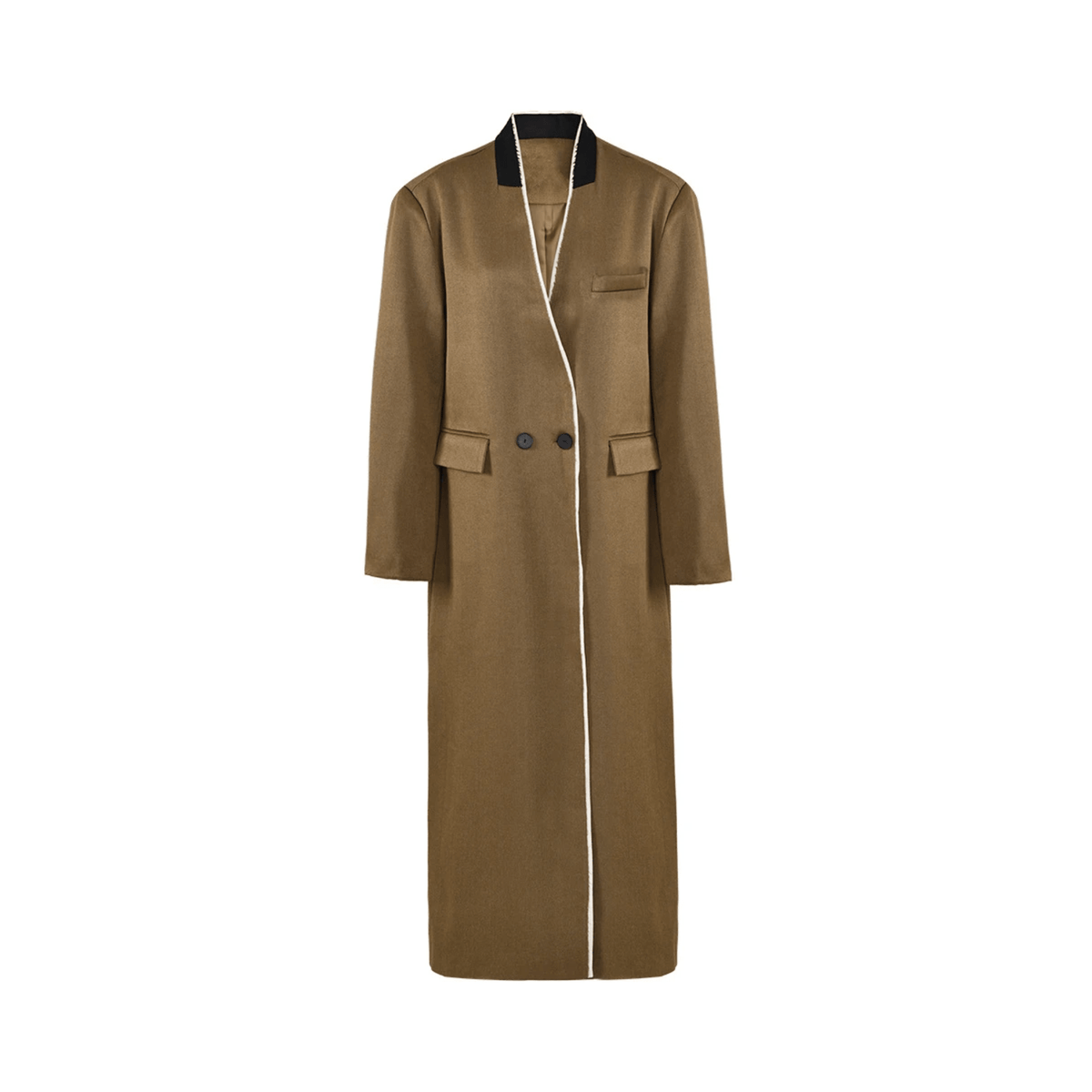 Double Button Long Coat