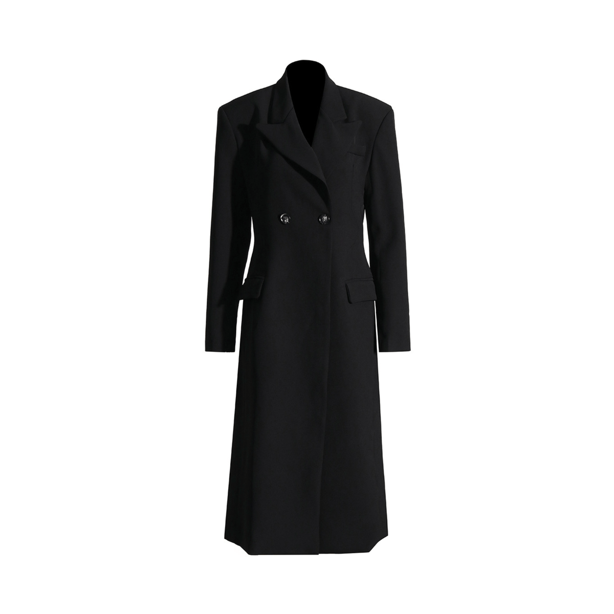Double Buttons Loose Fit Coat