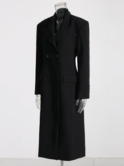 Double Buttons Loose Fit Coat