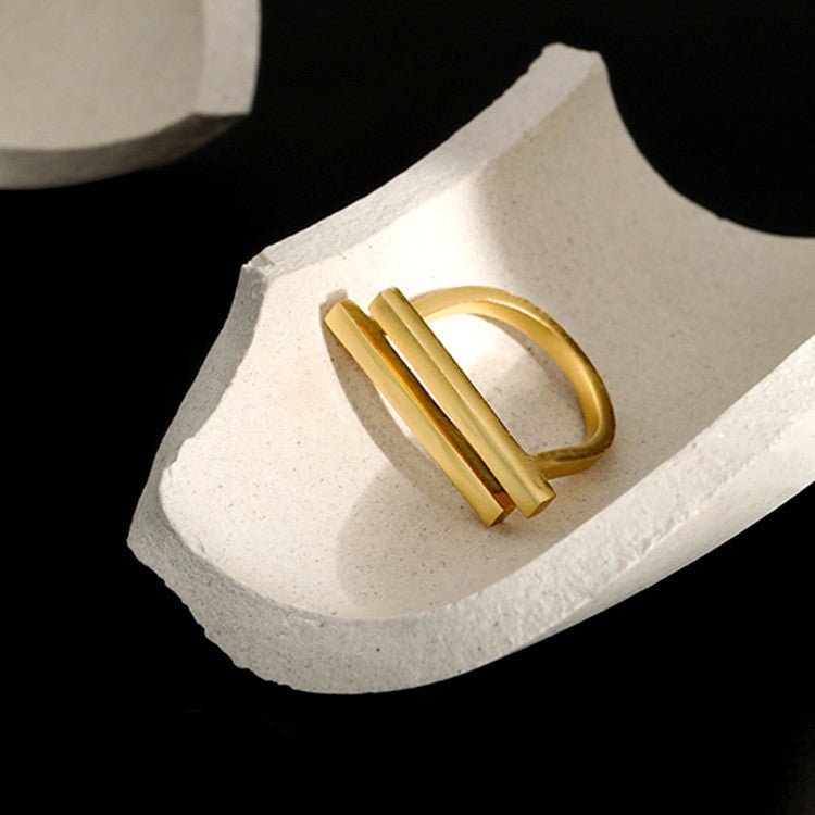 Double Flat Bars Adjustable Ring